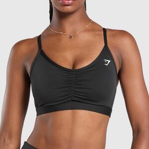 Gymshark ruched sports bra
Medium Support size medium